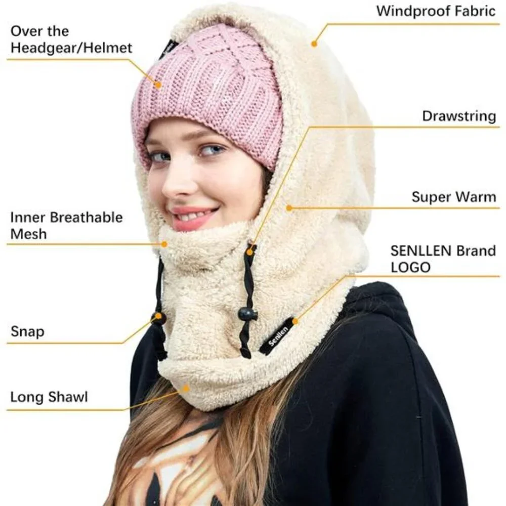 Balaclava Cold Weather Fleece Windproof Ski Mask Winter Breathable